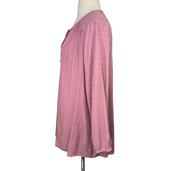 Stitch Fix l Les Serein Swiss Dot Detail Blouse, Large - Picture 2 of 9